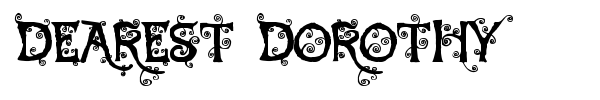 Dearest Dorothy font preview